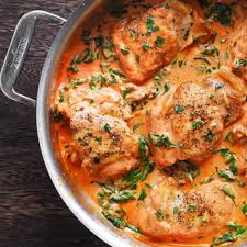 Chicken Thighs with Frescobene Vodka Sauce