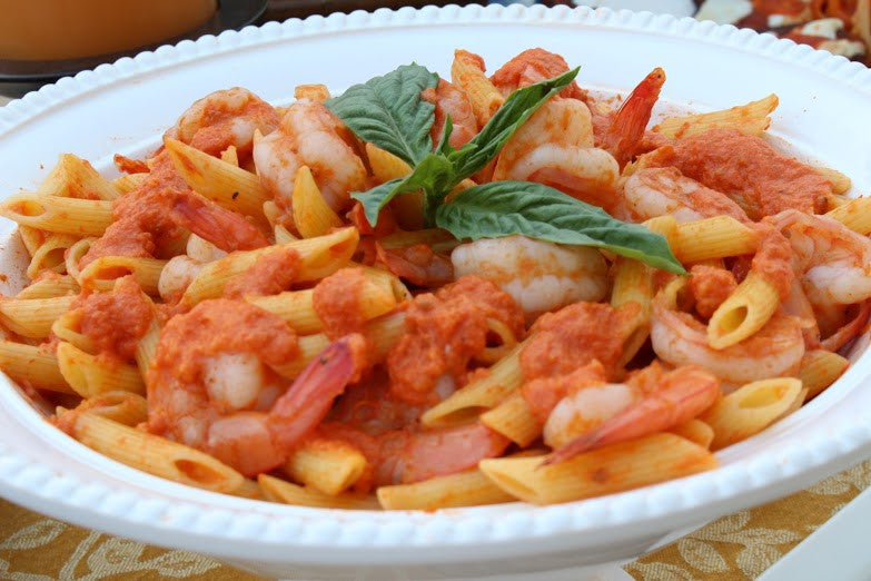 Penne with Shrimp and Frescobene Vodka Sauce