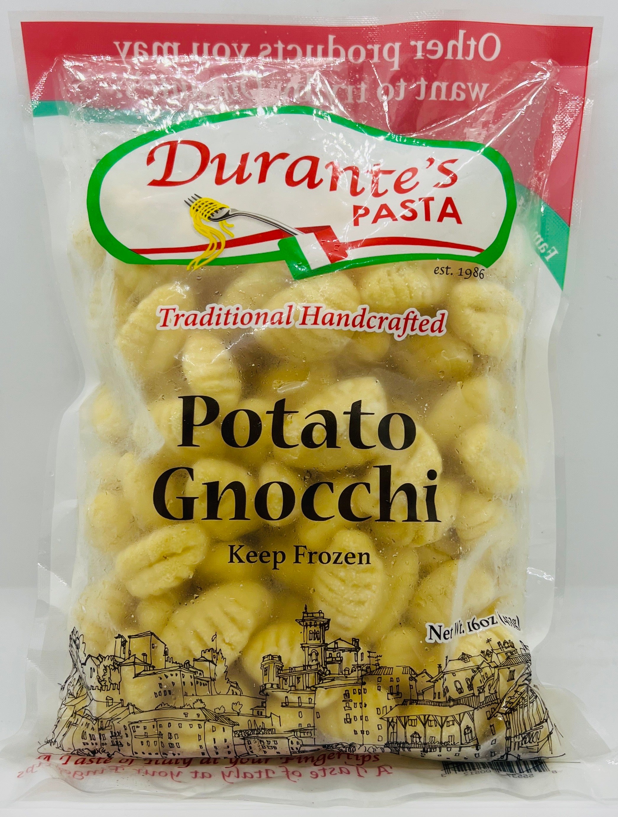 Durante's Frozen Potato Gnocchi - 16 oz.